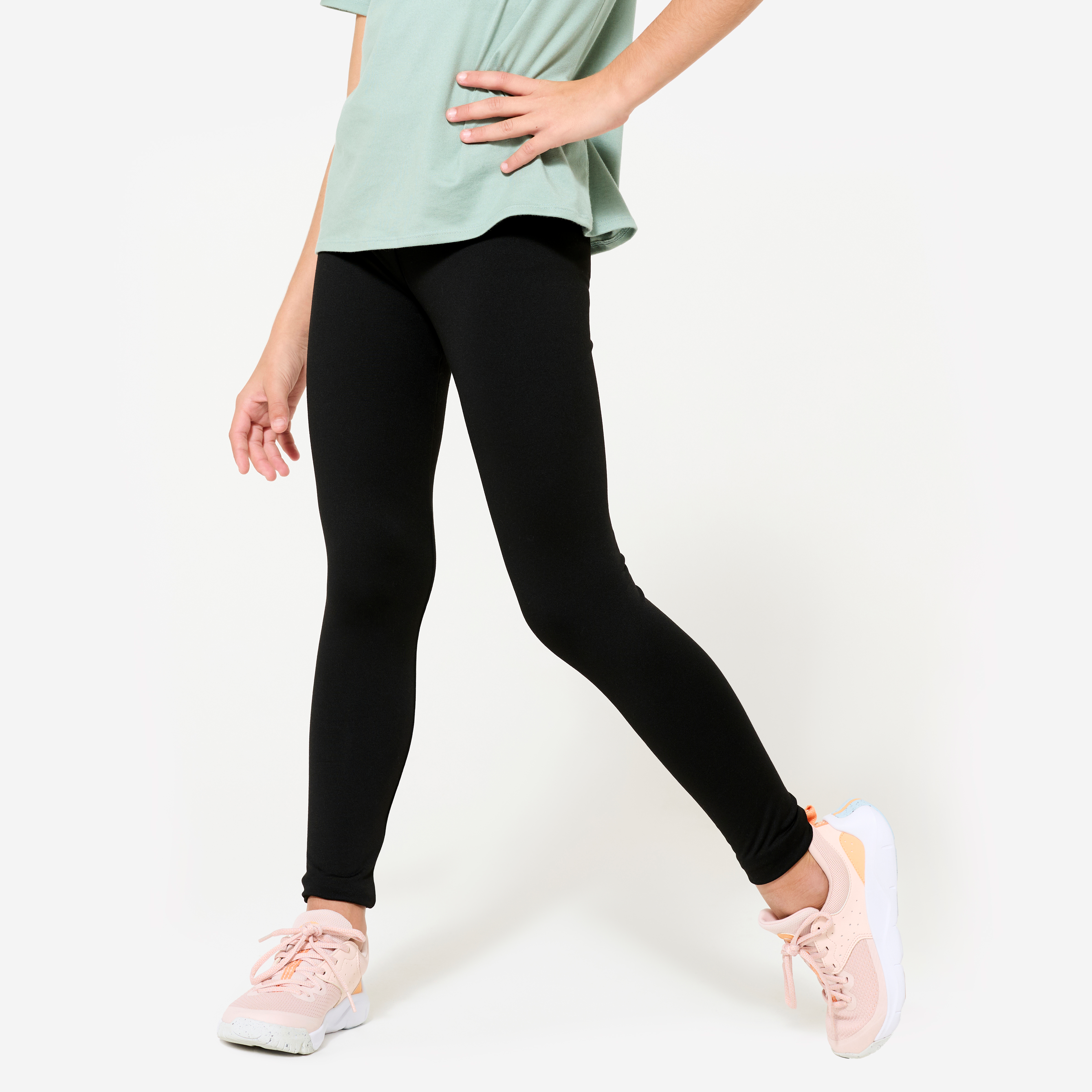 Legging multisport chaud et respirant fille, noir - Baby gym - Domyos- Clubs - Entreprises - Collectivités - Associations