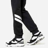 Kids' Unisex Straight-Cut Cotton French Terry Jogging Bottoms 100 Dark Grey Marl