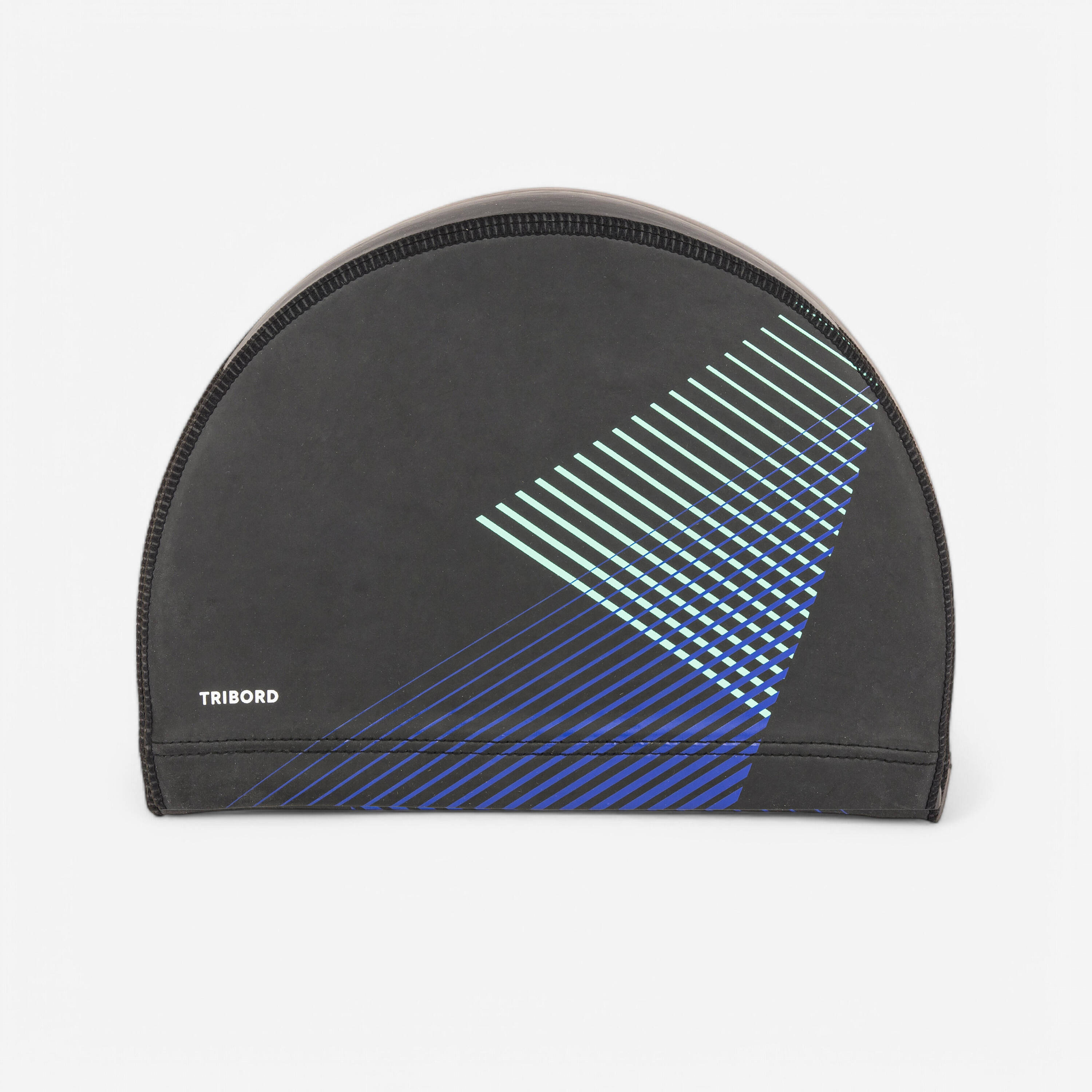 Silicon Mesh Swim Cap for Adults (56-60 cm) Tria - Black -  2