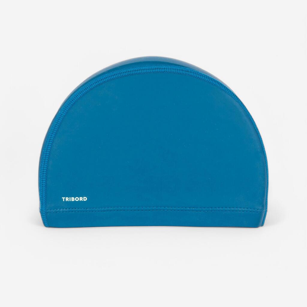 Bonnet de bain tissu enduit taille M - atao bleu