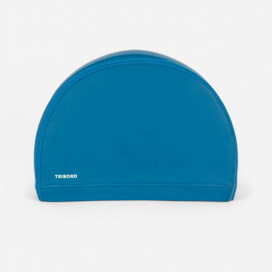 Bonnet de bain tissu enduit taille M - atao bleu