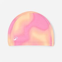 Bonnet de bain en maille - tissu imprimé - taille m - kaki race rose