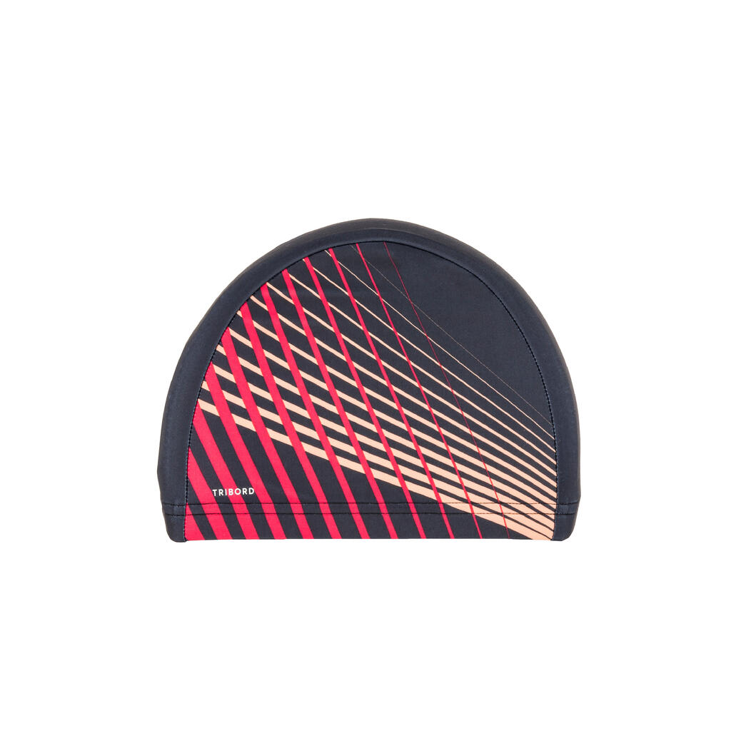 Bonnet de bain en tissu taille M - tria noir rouge