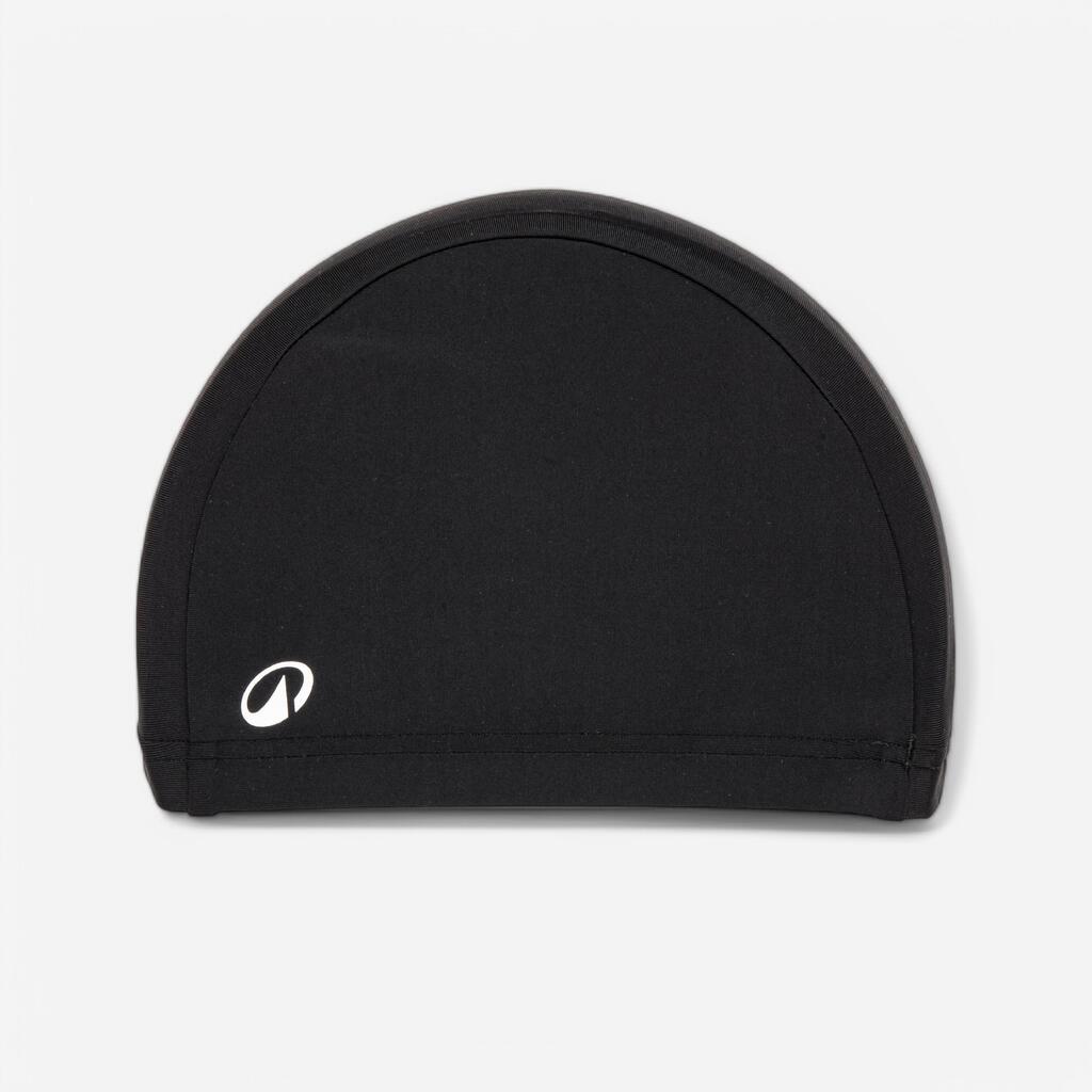 Bonnet de bain tissu taille M - noir