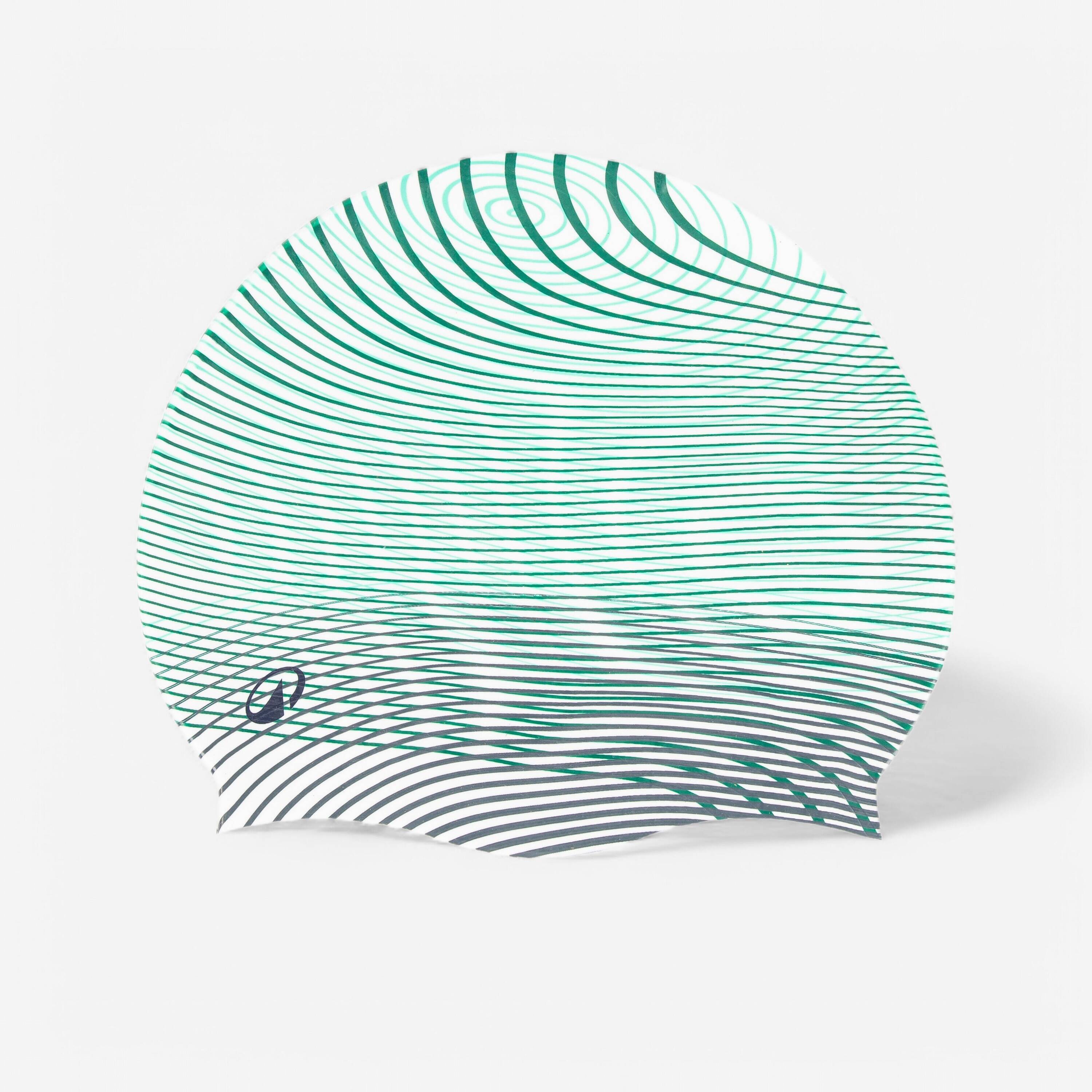 Silicone Swim Cap for Kids & Adults One Size (50-64 cm) - White -  1