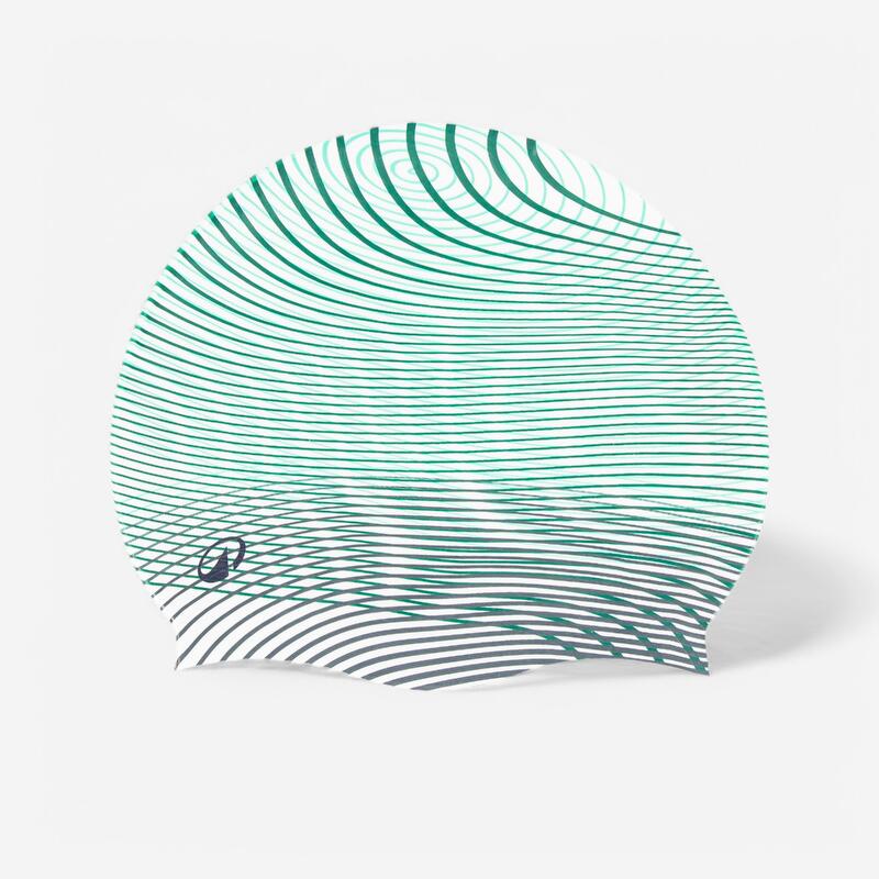 Bonnet de bain silicone - anoi blanc