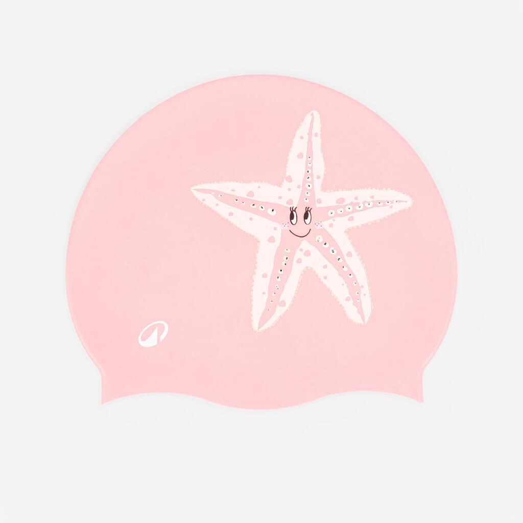 כובע שחייה מסיליקון - starfish ורוד