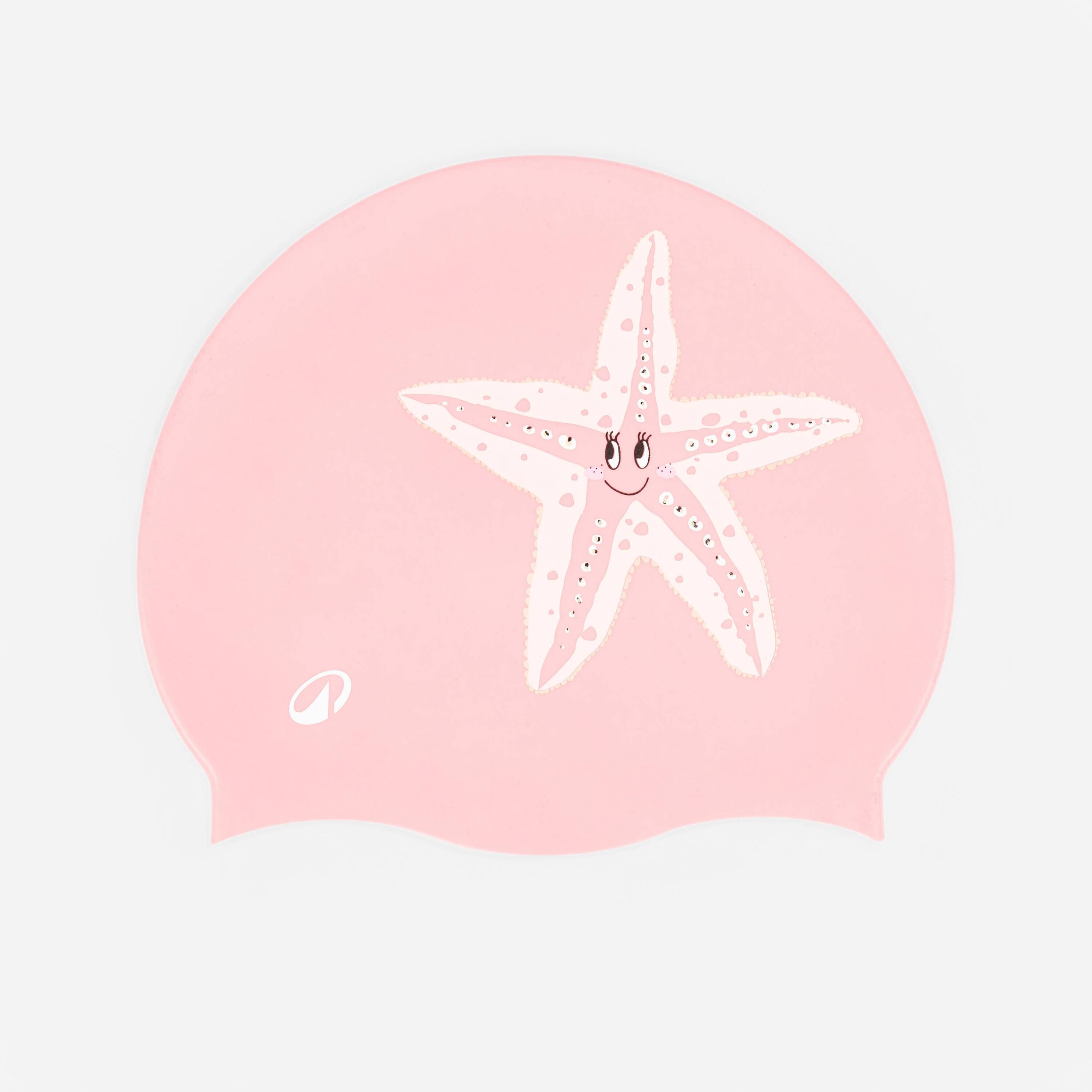 Silicone Swim Cap for Kids & Adults One Size (50-64 cm) Starfish - Pink -  1