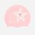 Bonnet de bain silicone - starfish rose