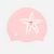 Bonnet de bain silicone - starfish rose