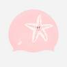 Silicone Swim Cap Stretchable & Soft Starfish Pink