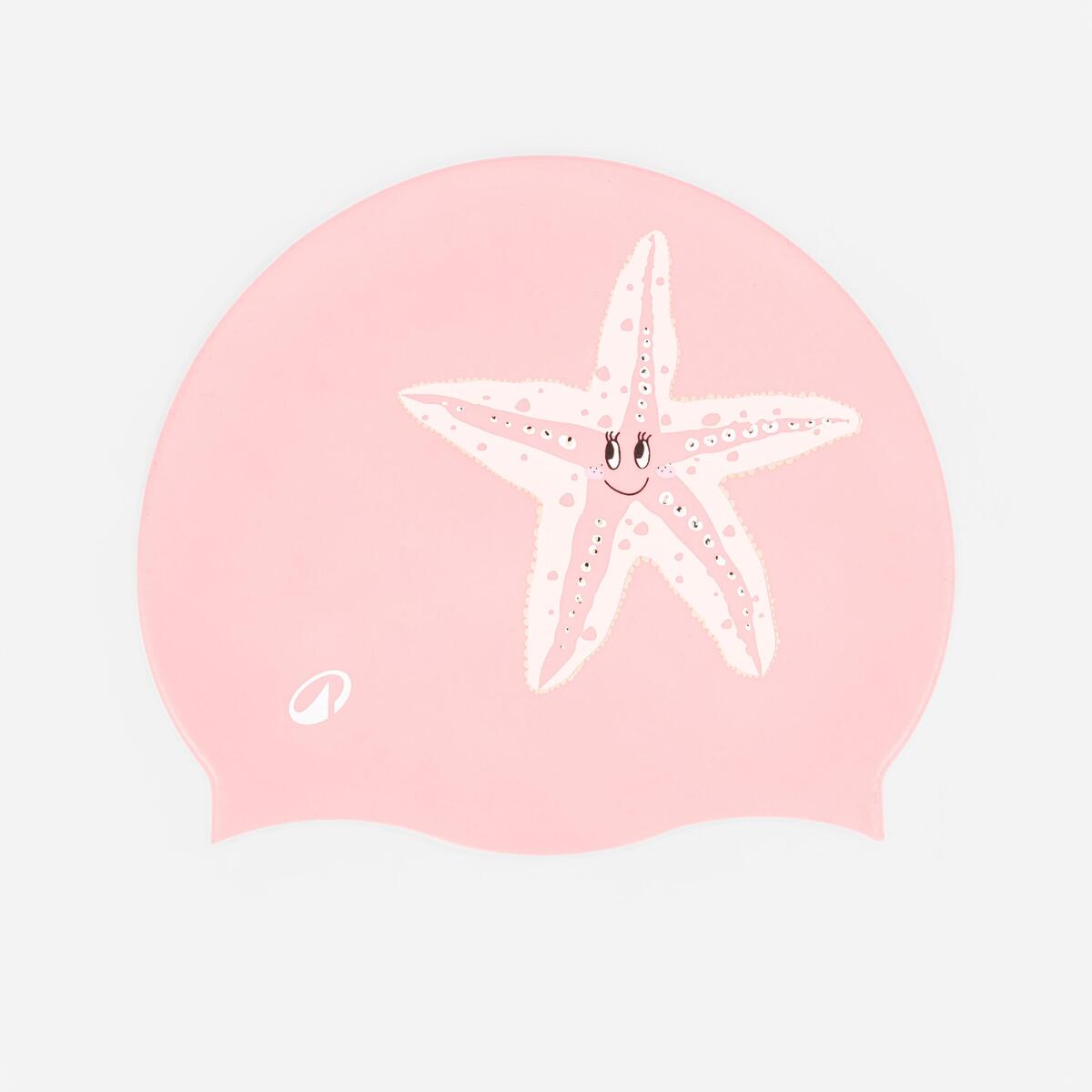 Bonnet de bain silicone - starfish rose