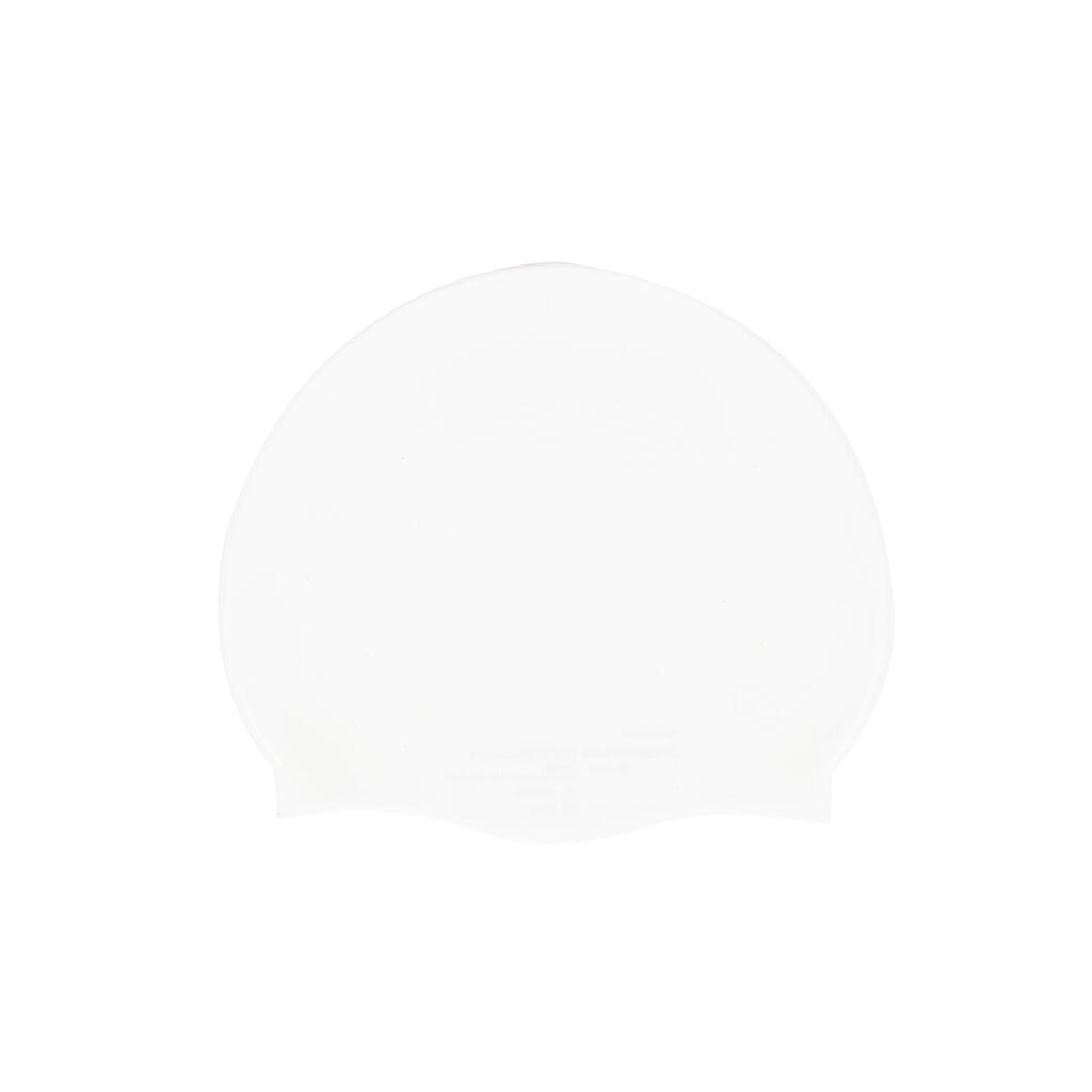 Bonnet de bain silicone - blanc