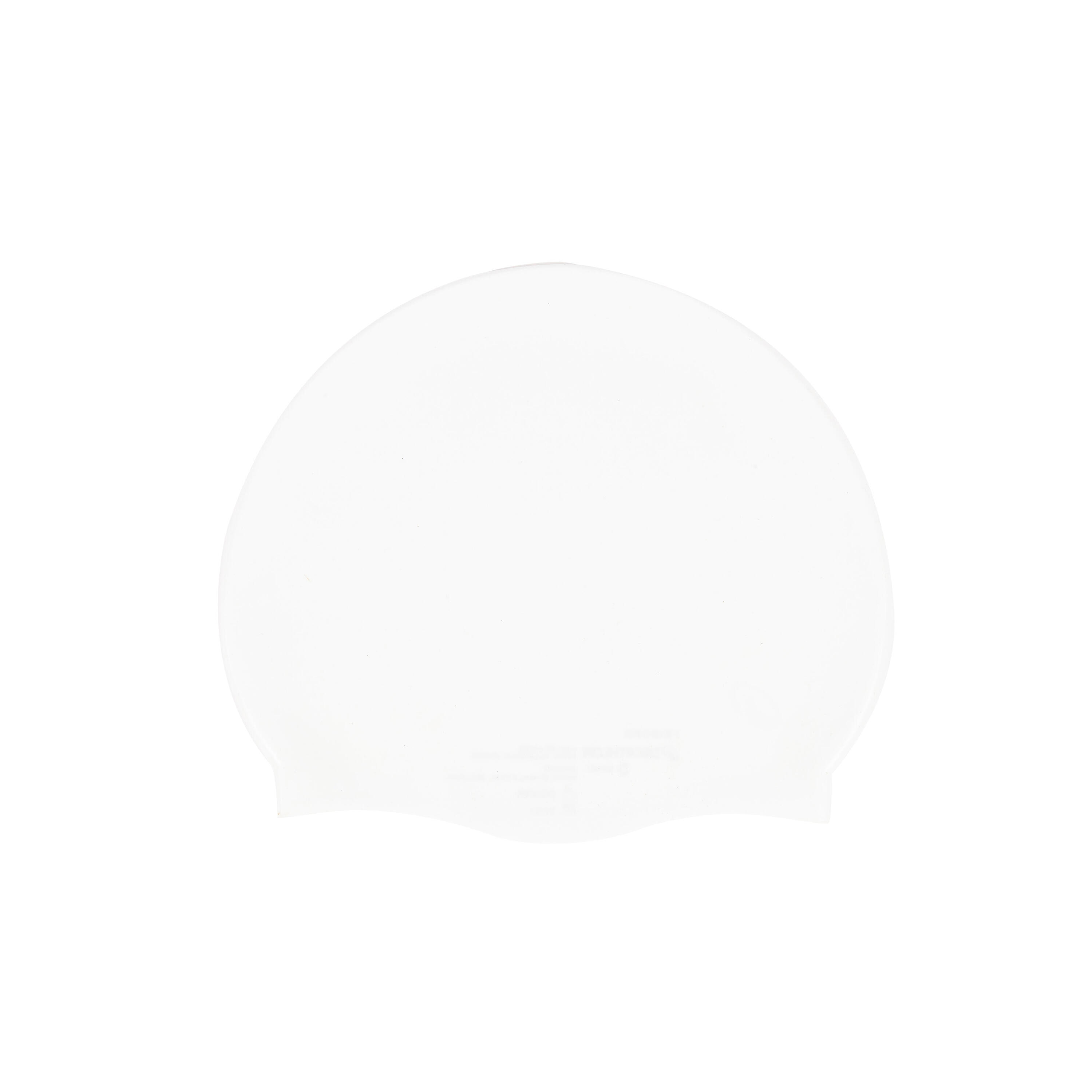 Silicone swim cap white 2/2