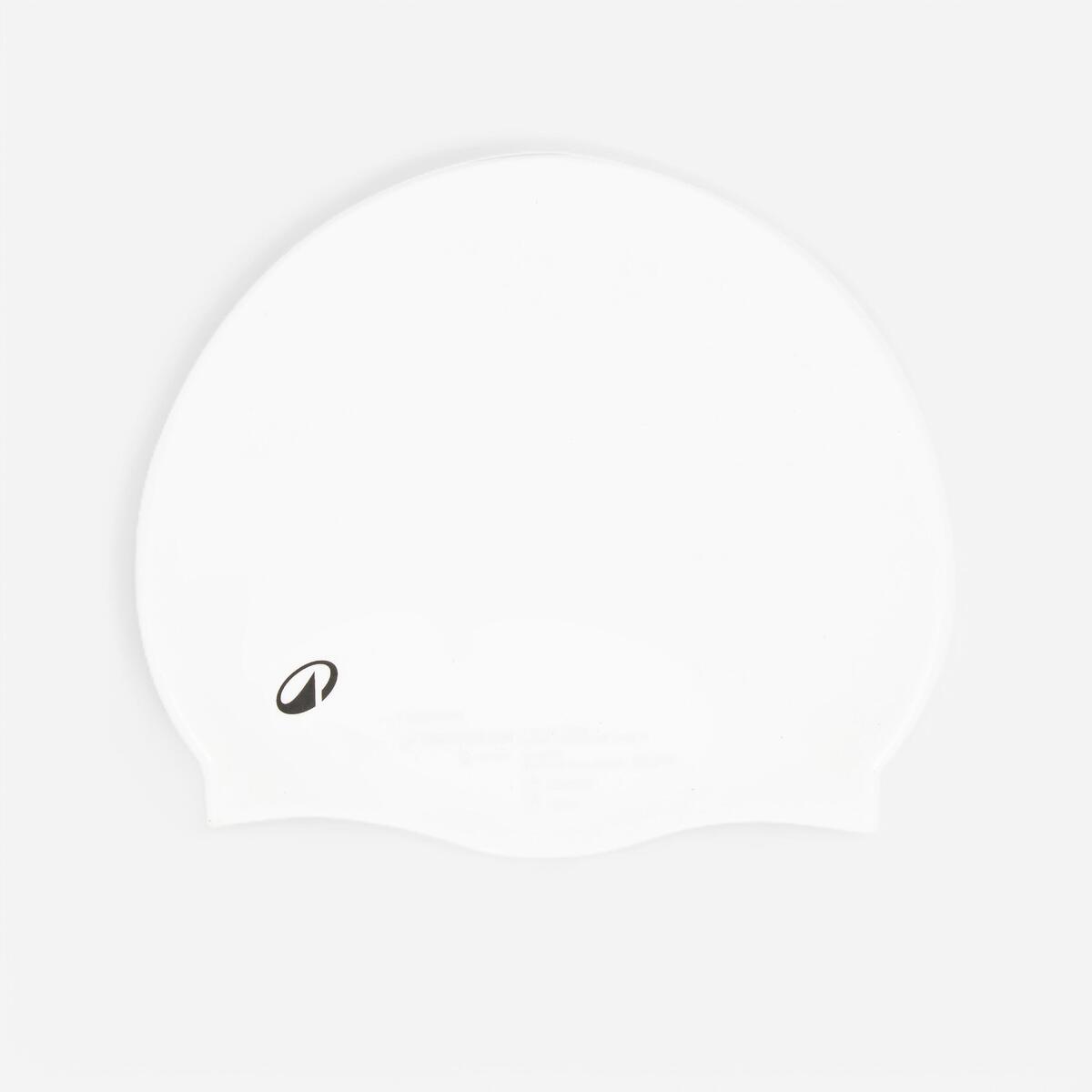 Bonnet de bain silicone - blanc