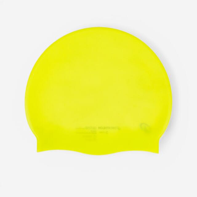DECATHLON Gorro de natación silicona amarillo - 500