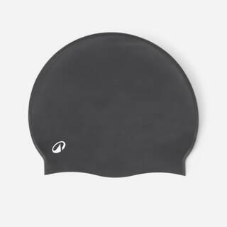 Silicone Swim Cap for Kids & Adults One Size (50-64 cm) - Black