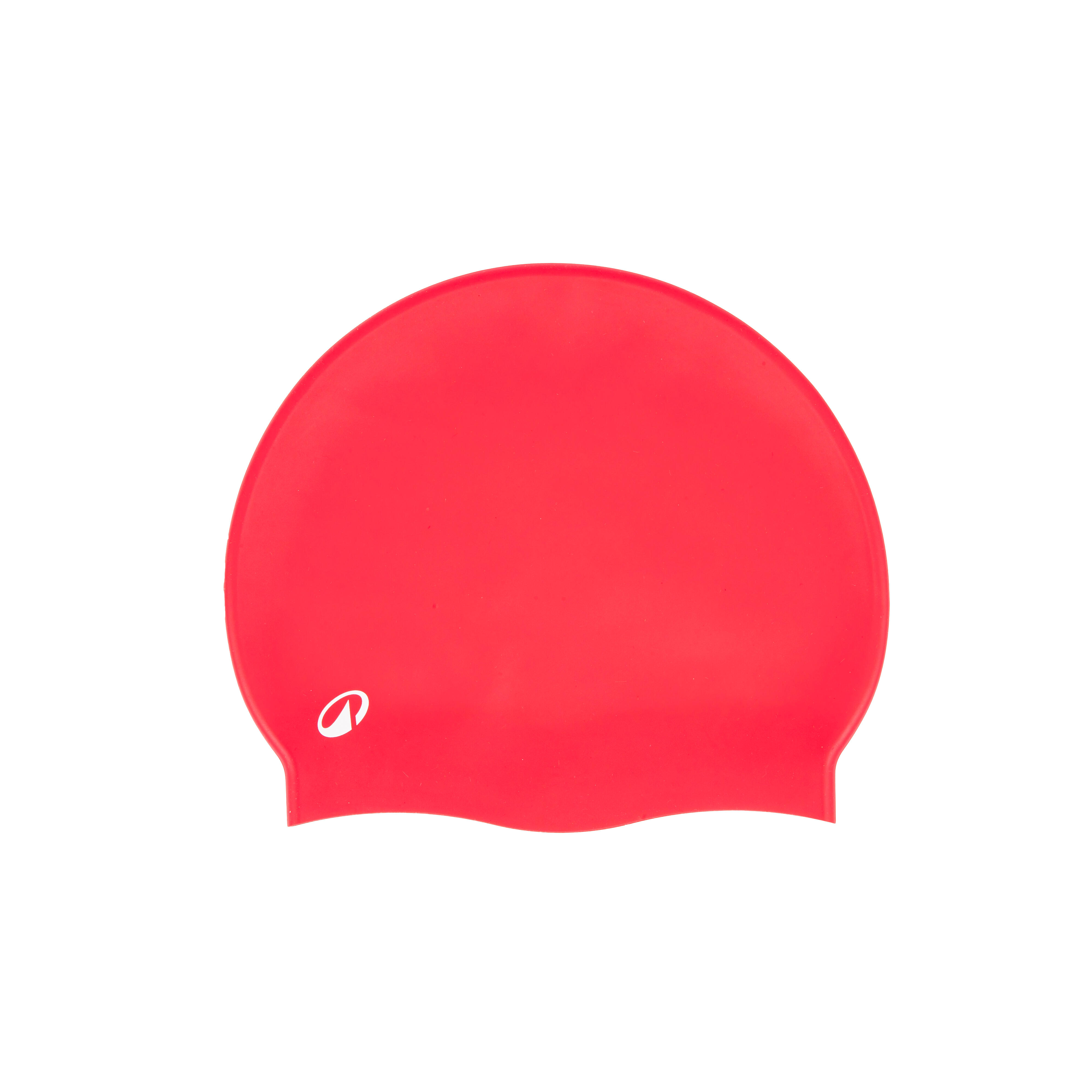 Silicone Swim Cap Secure Fit & Comfortable Red