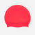 Bonnet de bain silicone - rouge