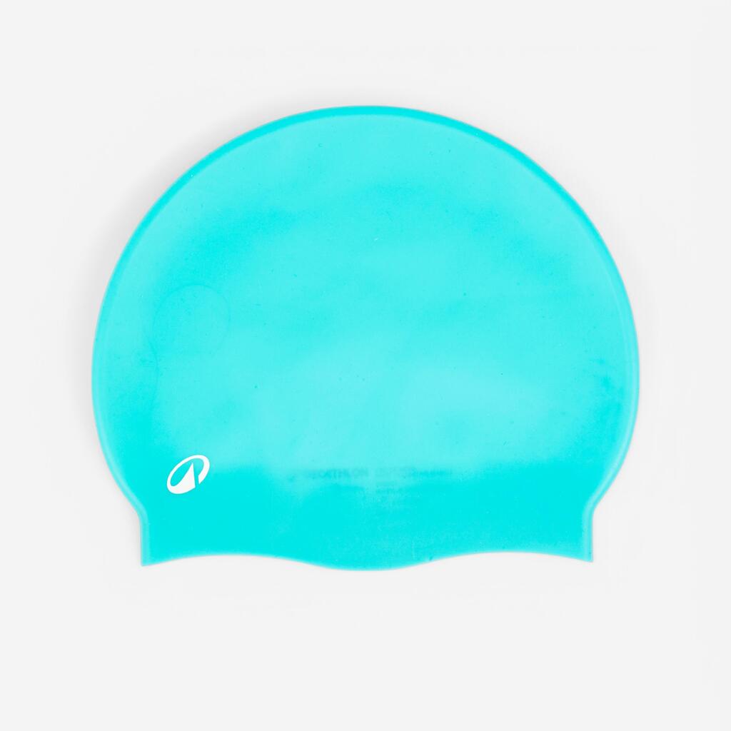 Bonnet de bain silicone - turquoise