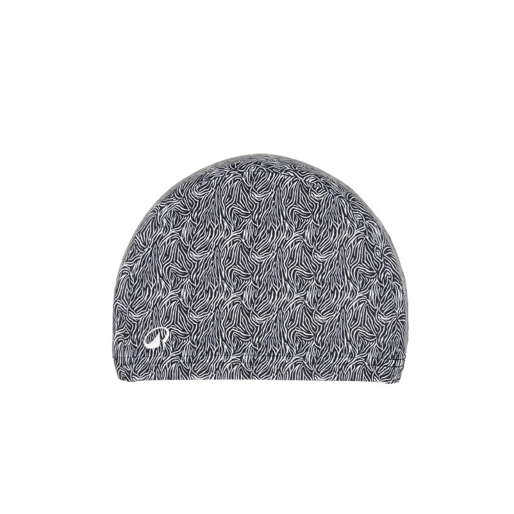 Bonnet de bain en tissu taille M - tria noir rouge