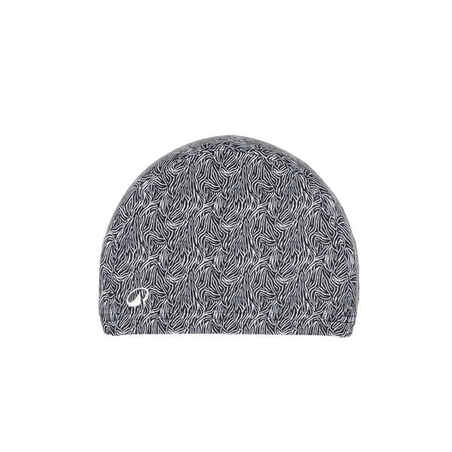 Mesh swim cap - Printed fabric - Size M - Zebra white black