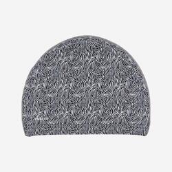 Bonnet de bain en tissu taille M - tria noir rouge