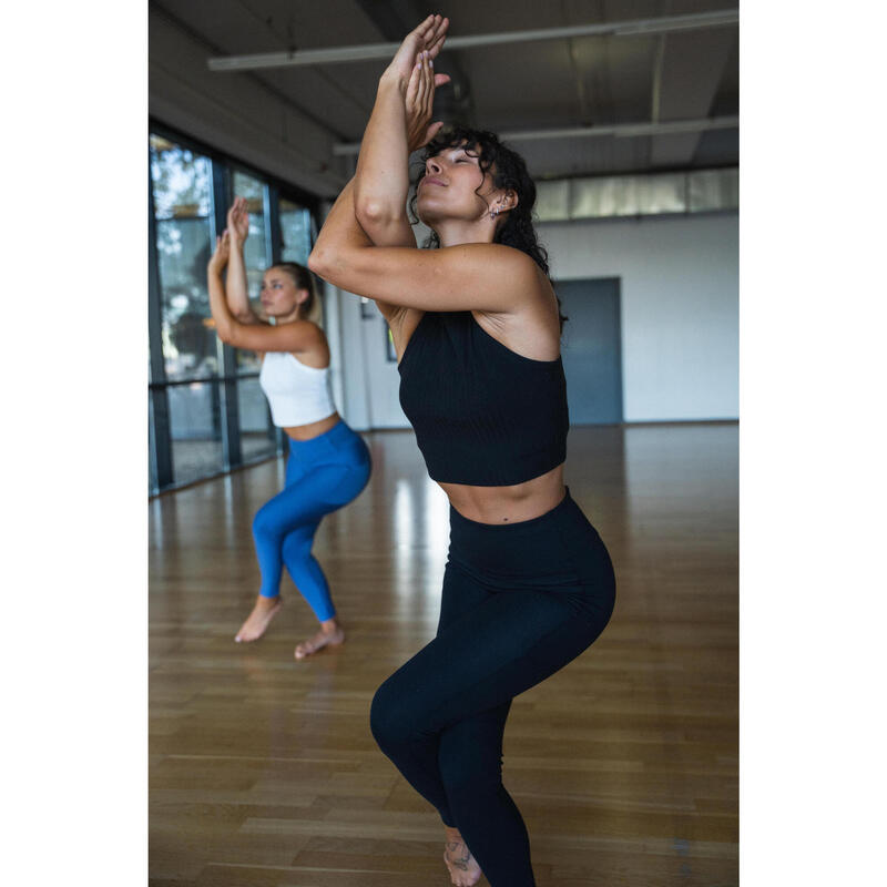 Női fitnesz leggings, magasított derekú 