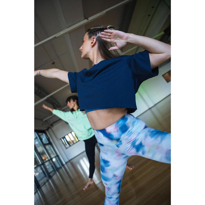Női fitnesz crop top póló