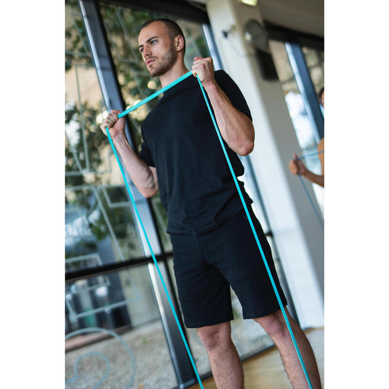 Erkek Siyah Regular Spor Şortu 500 - Fitness