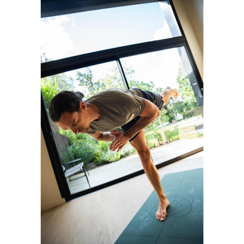 Tricou mulat Yoga Bej Bărbați