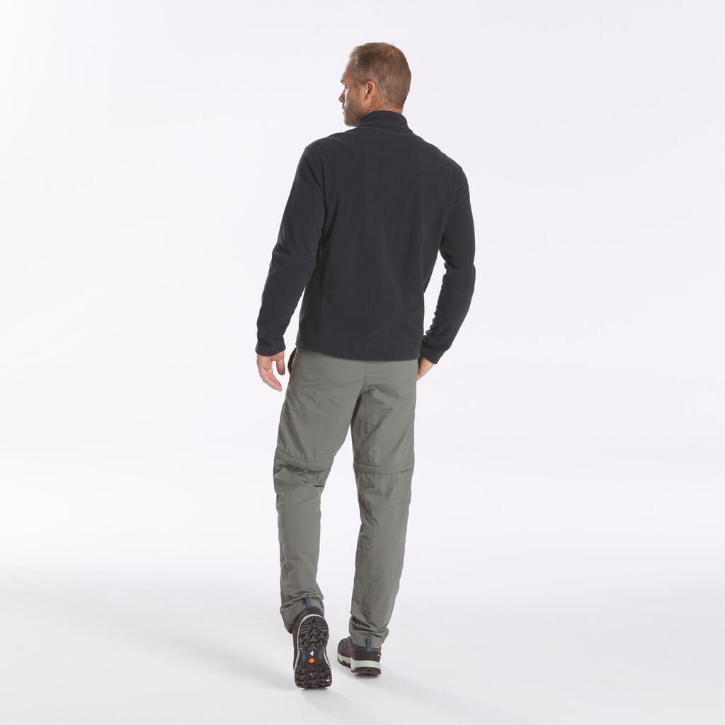Chaqueta polar de senderismo térmica para Hombre Quechua MH100 - Negro