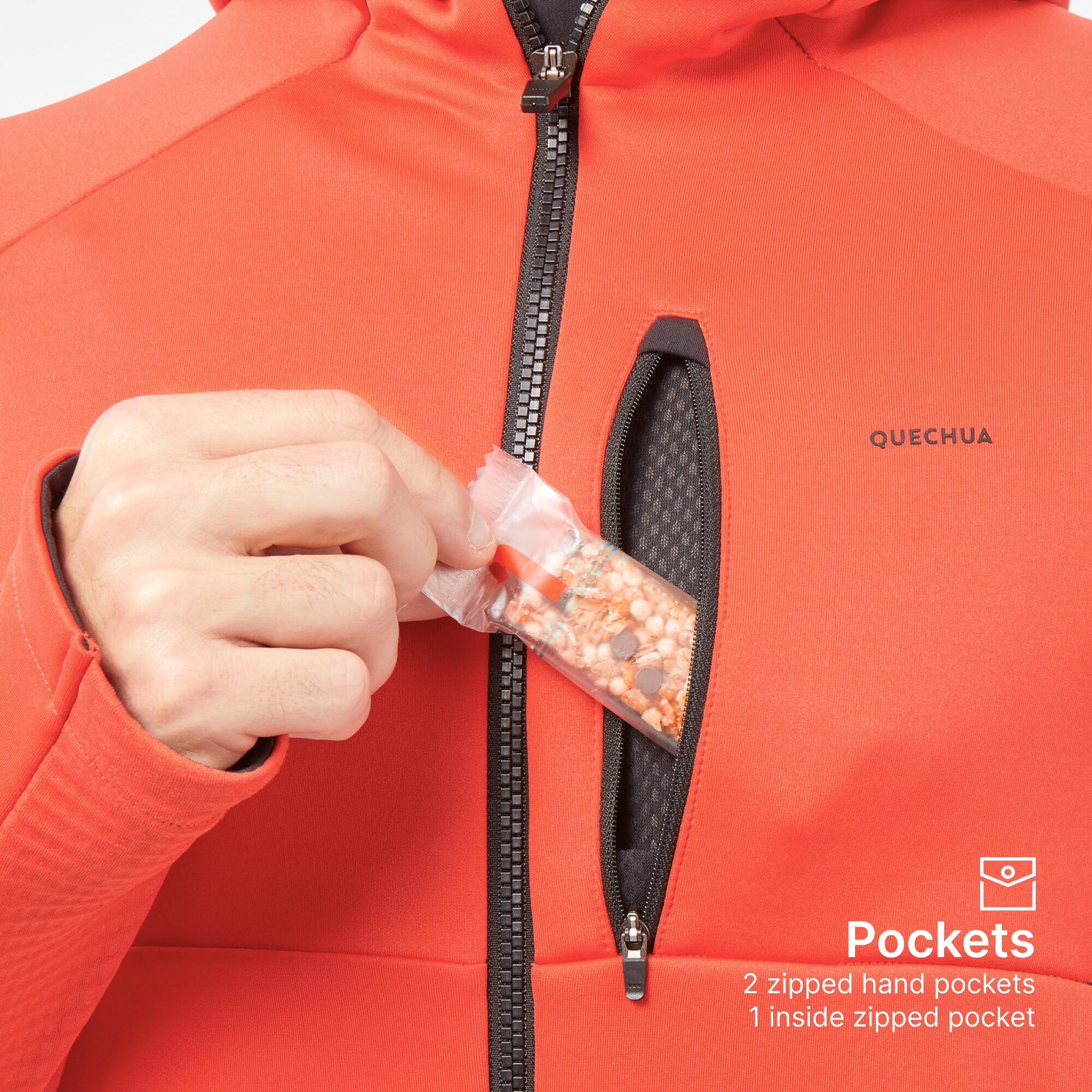 Men's Hiking Fleece Jacket - MH500 Hood