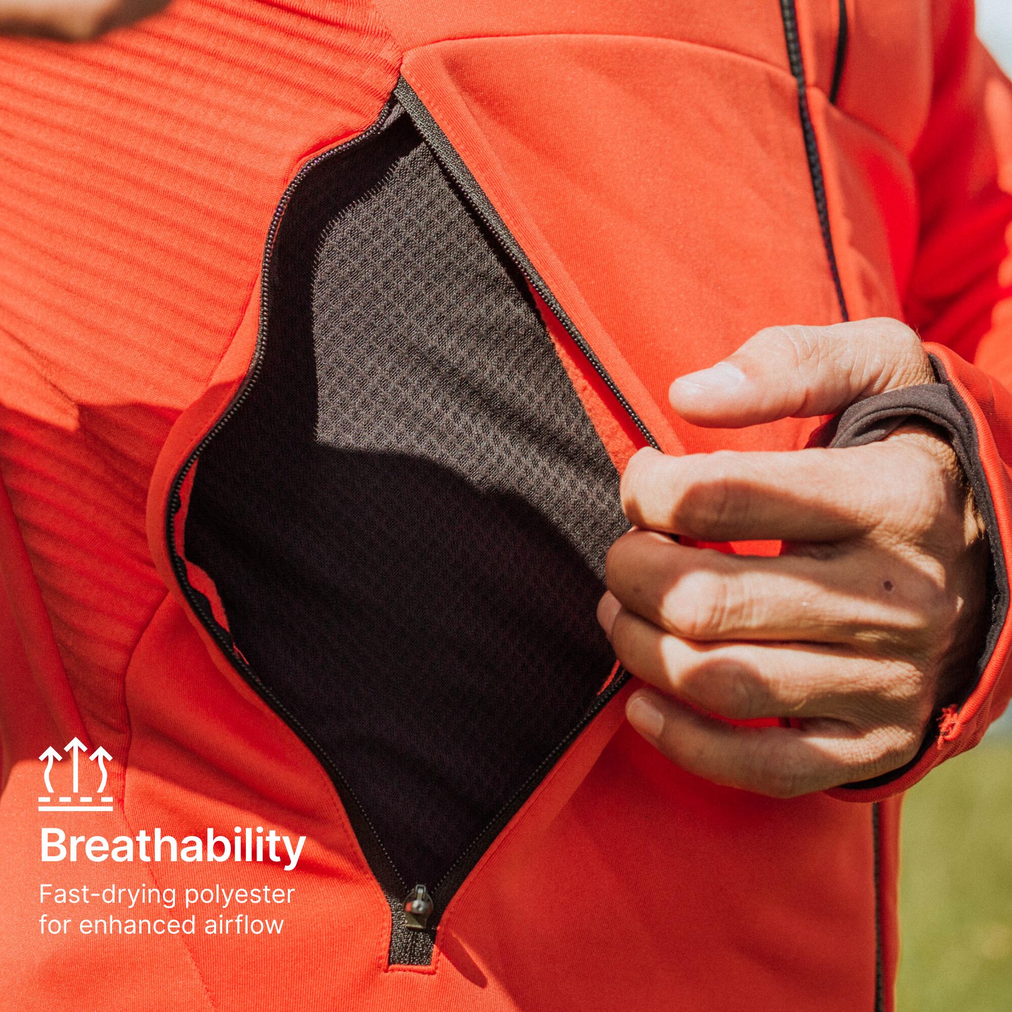 Men's Hiking Fleece Jacket - MH500 Hood