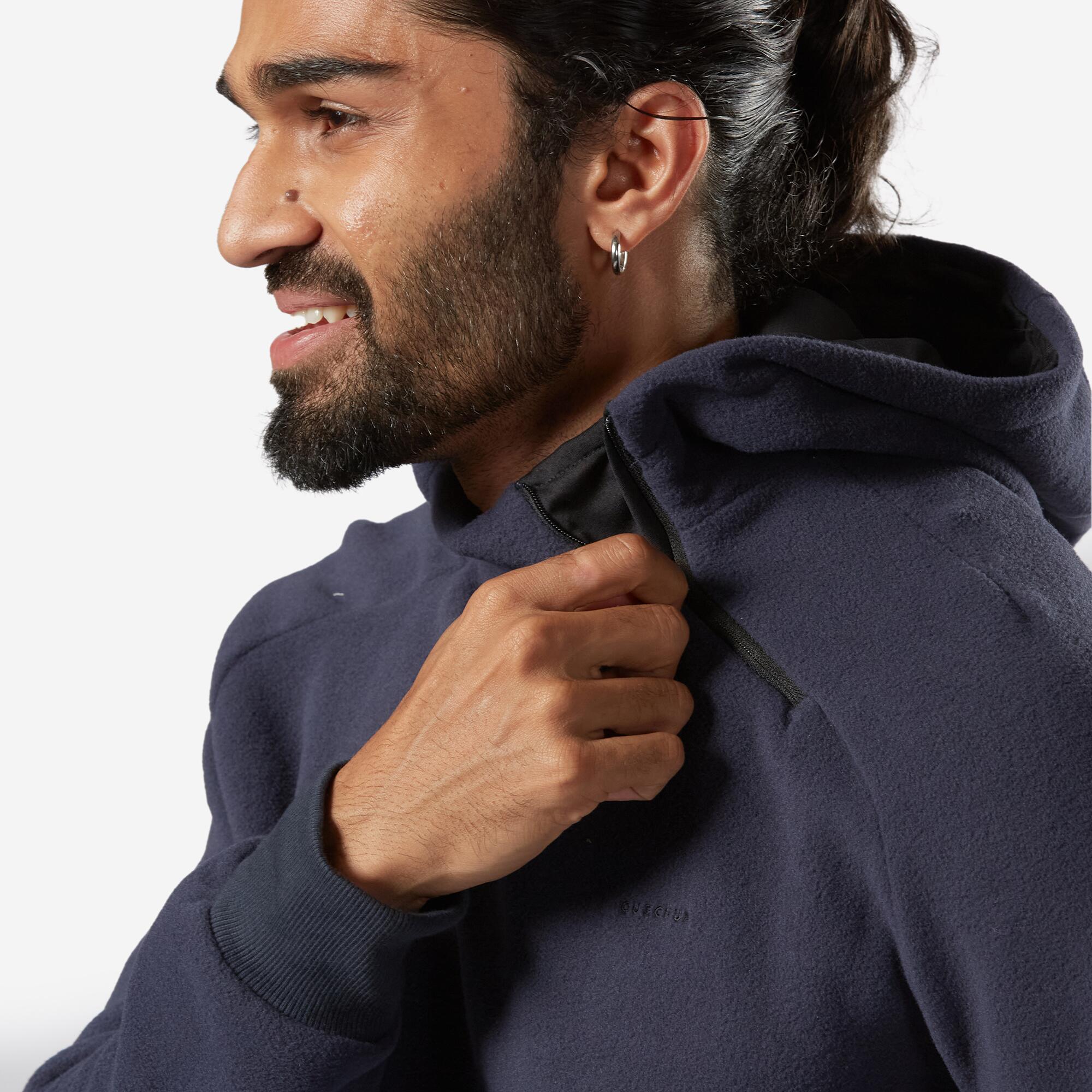 Men’s Hiking Hooded Fleece Sweatshirt - MH100