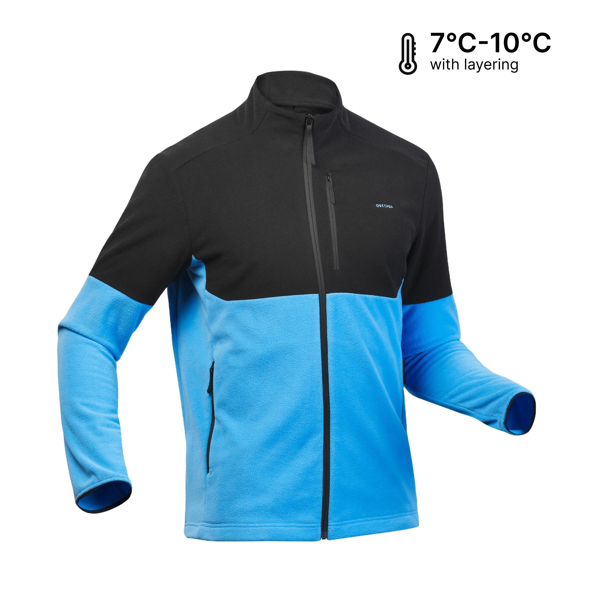 MEN'S HIKING FLEECE MH 500 - BLUE