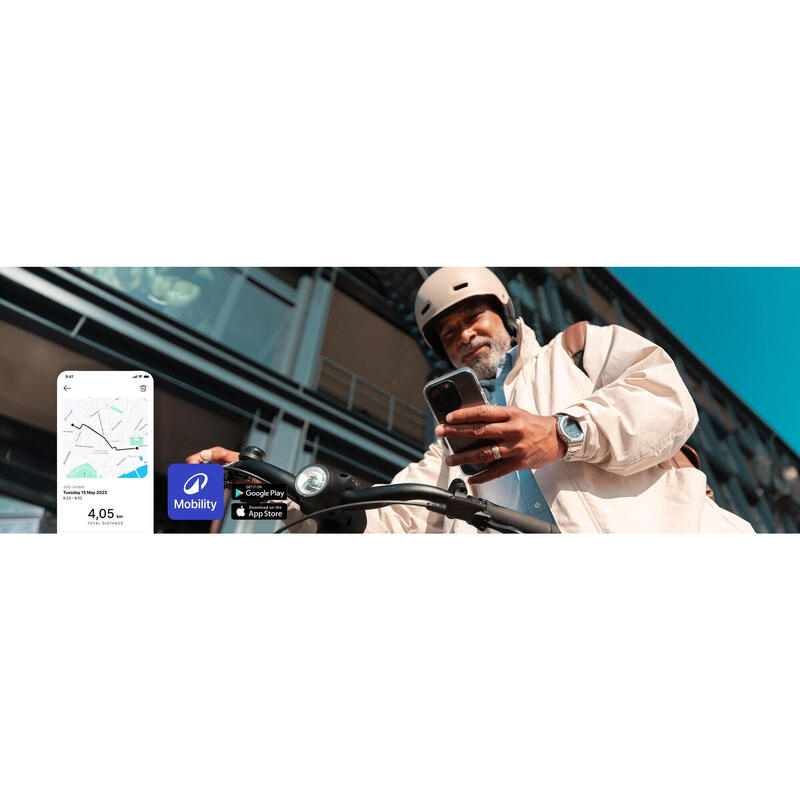 Elektrische stadsfiets automatische Owuru versnelling laag frame LD 940E connect