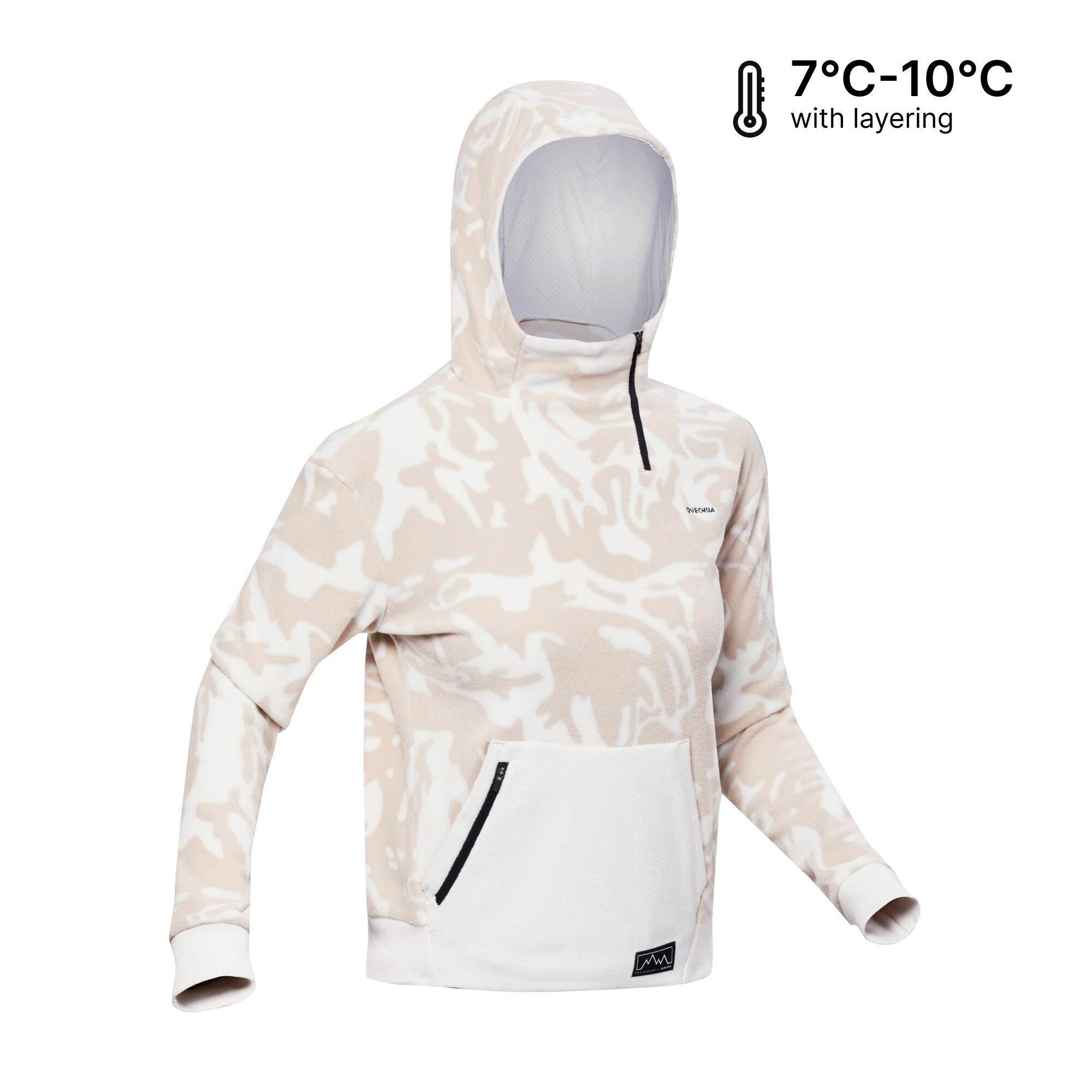 Women's Hiking Fleece Sweatshirt MH100