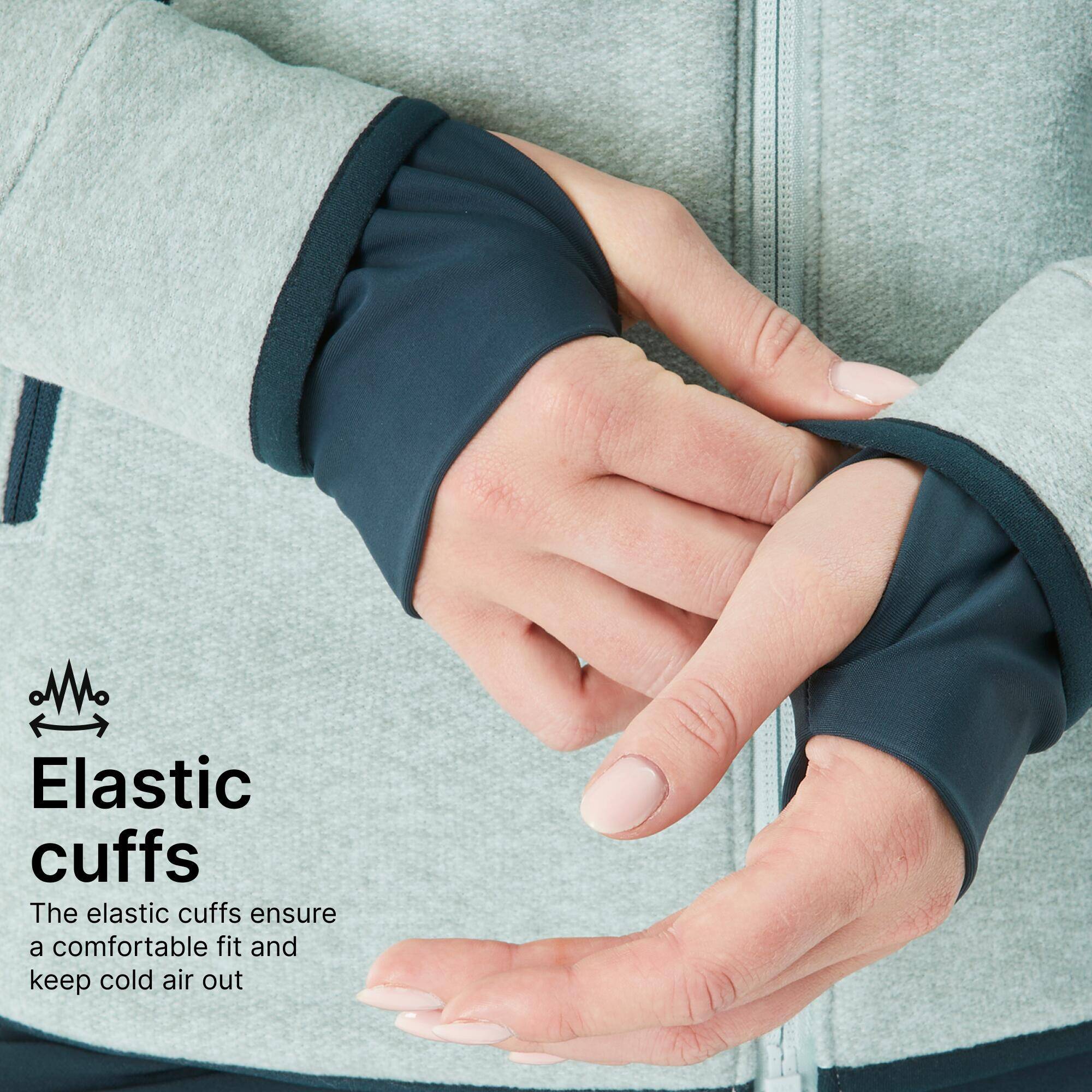 Women's Warm Fleece Hiking Jacket - SH500 MOUNTAIN -  5