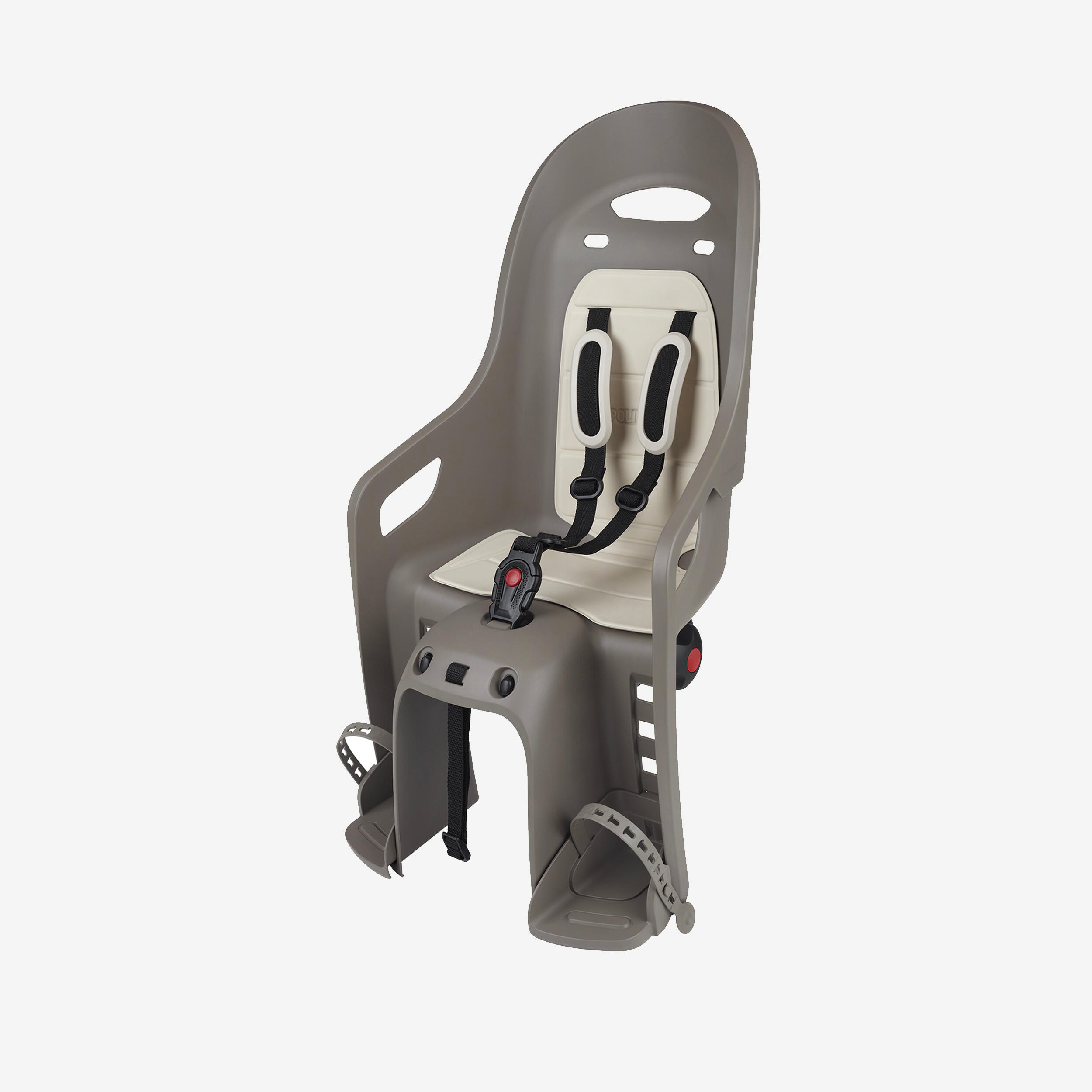 Decathlon UK Polisport Gruvi Baby Bike Seat Luggage Rack Mount - Beige | FREE Click & Collect at Stores and Asda. 365 Days return available.