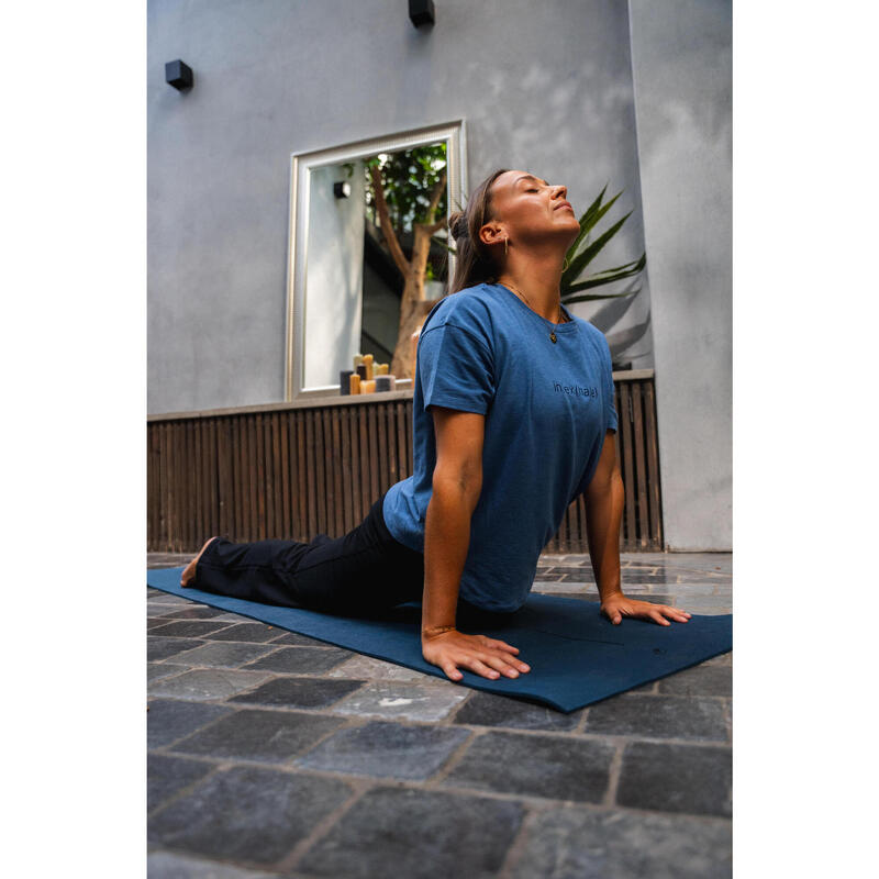 Pantalon de yoga bumbac moale talie înaltă Negru Damă