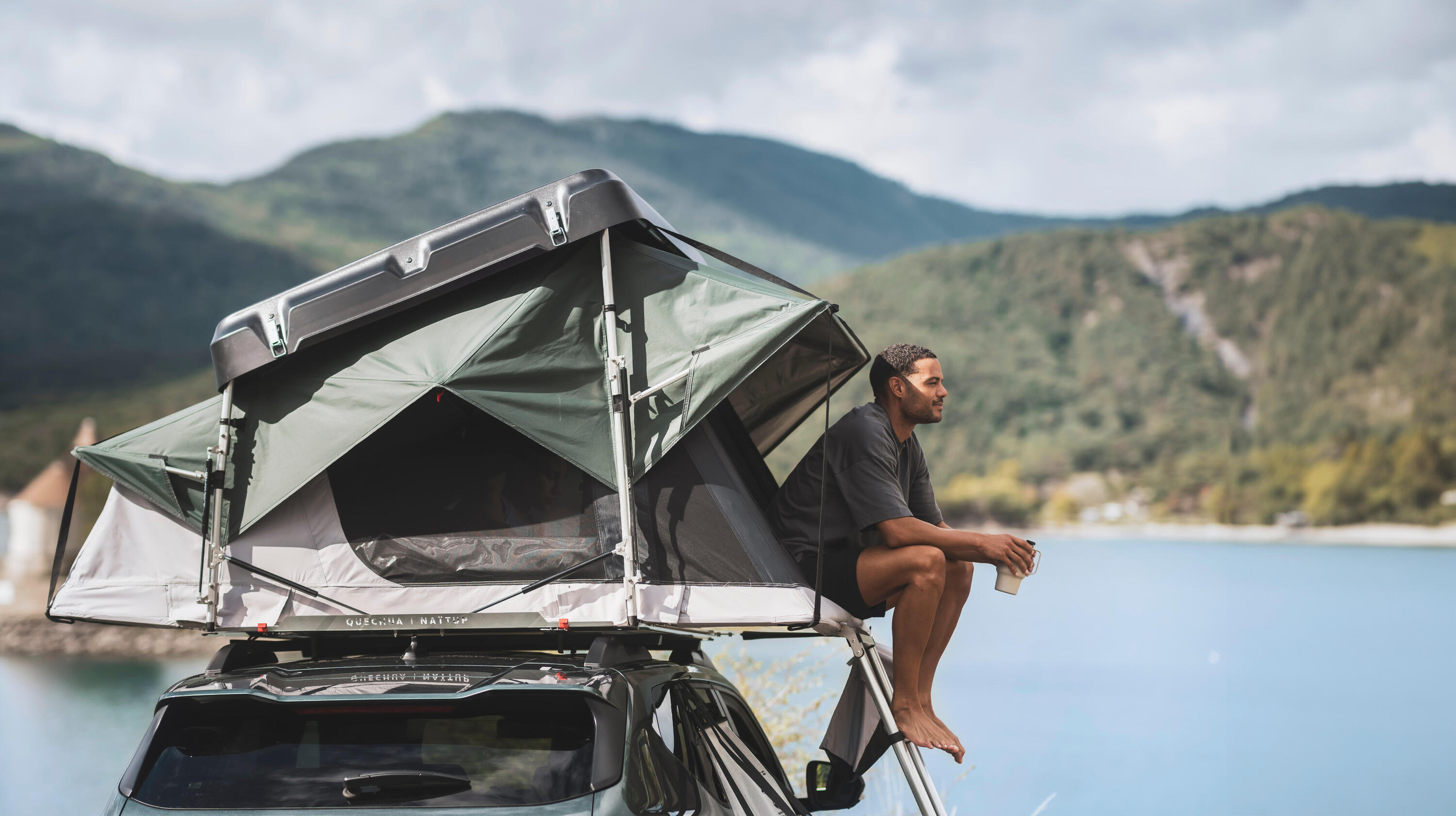 Tente de toit rigide Fresh&Black 2 places, Quechua x NaïtUp 15/25