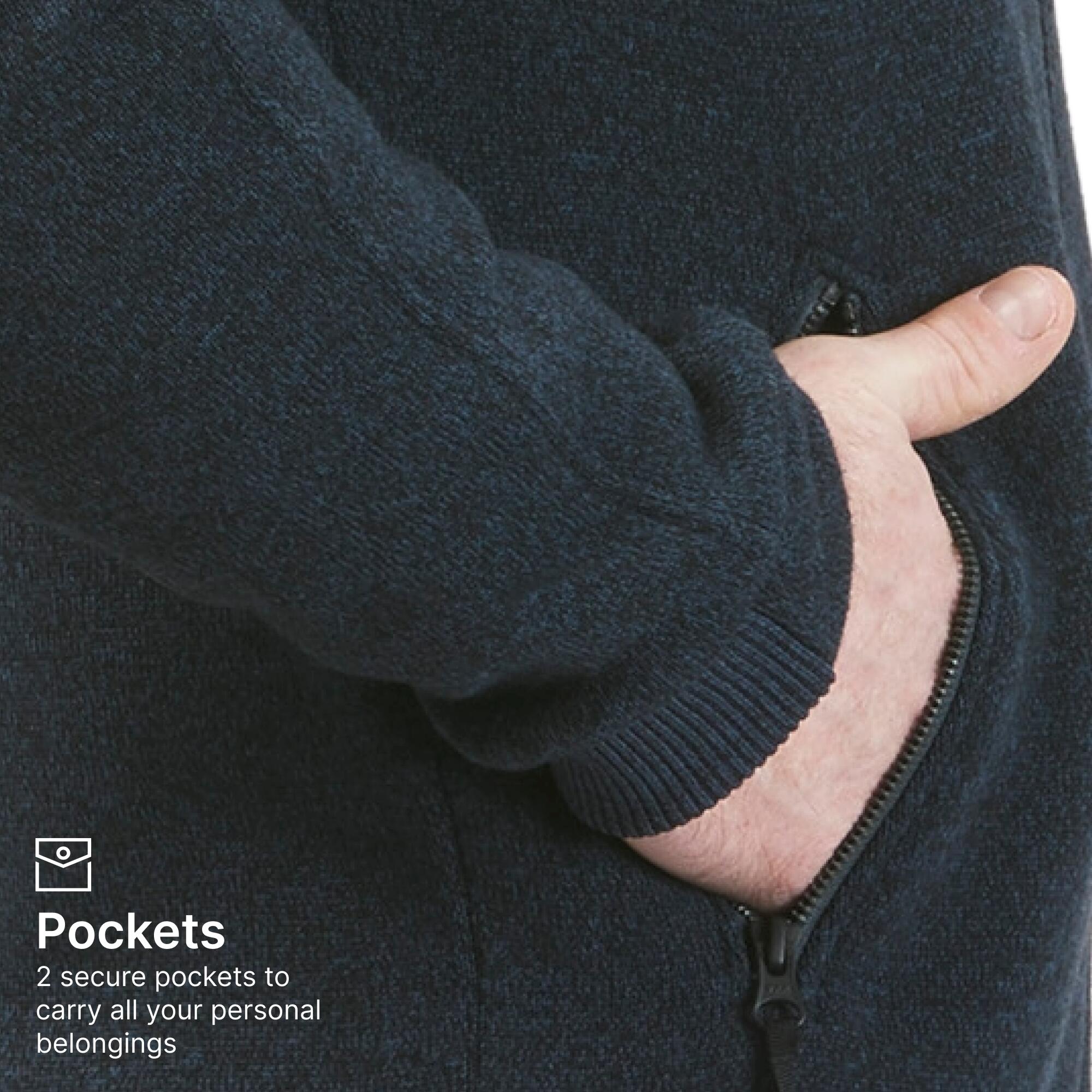 Men’s Warm Fleece Hiking Jacket - SH100