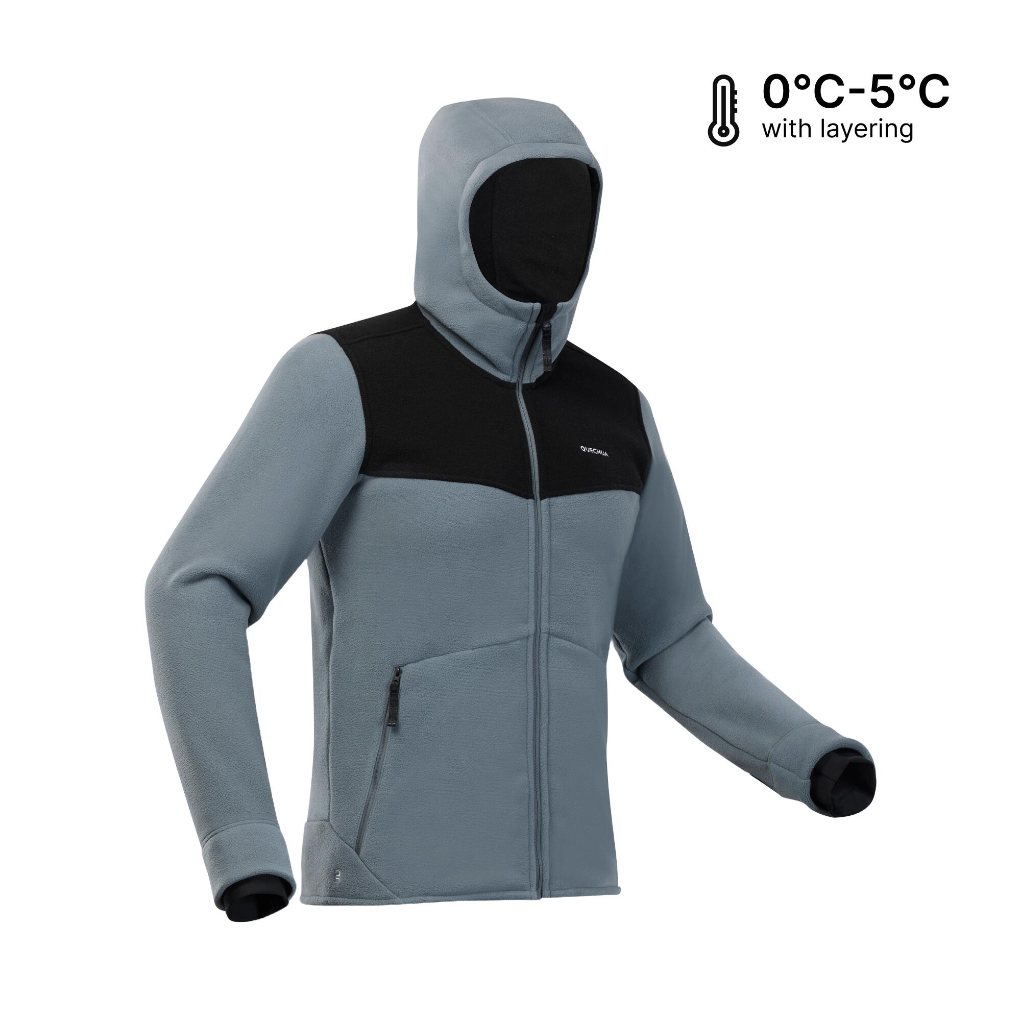 Men Warm Hiking Fleece Jacket SH500