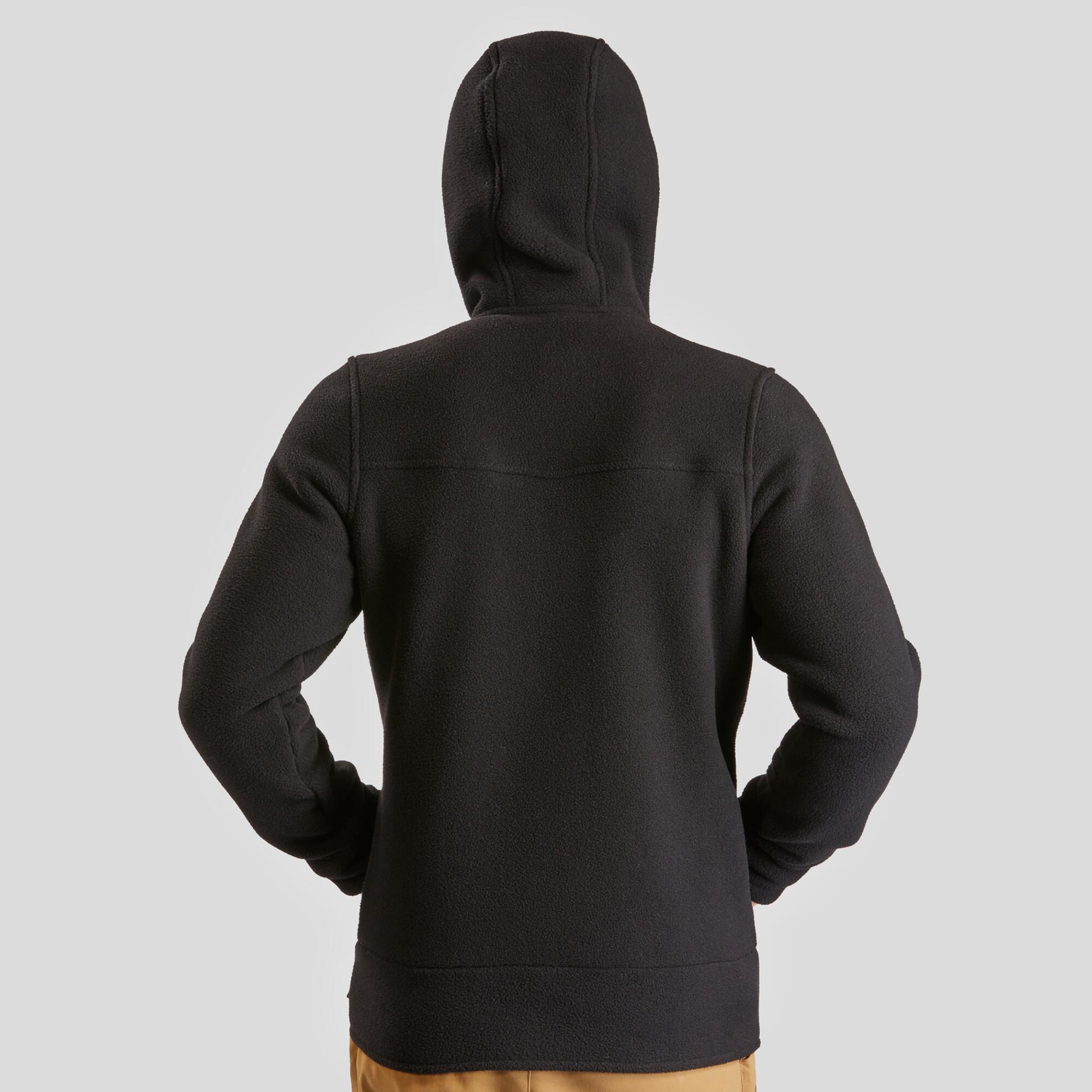 Polaire chaude de randonnée homme, NH500 noir 5/8