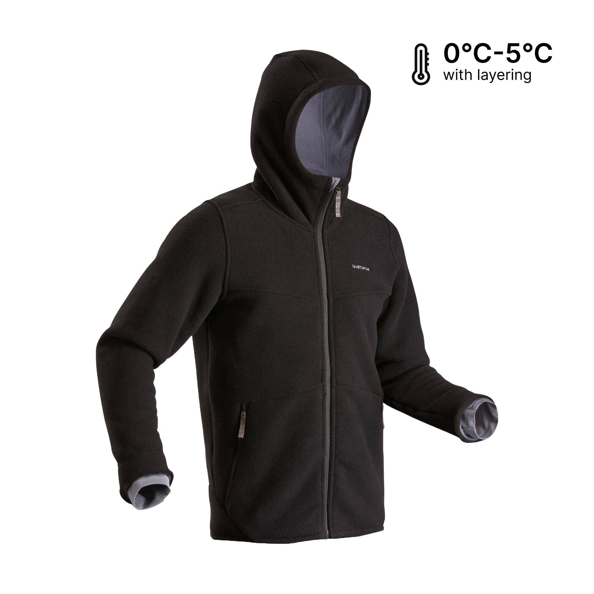 Men Warm Hiking Fleece Jacket SH500 -  2