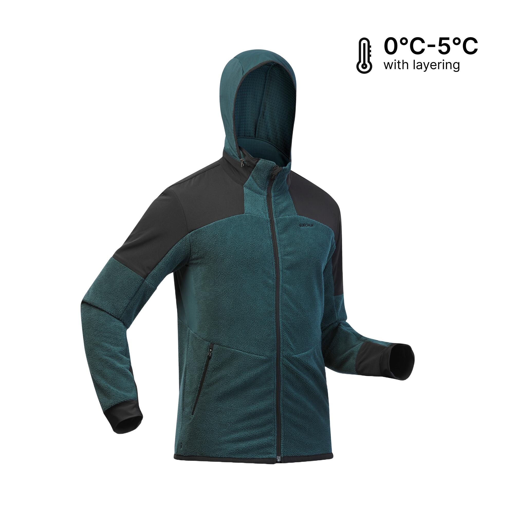 Men's hiking warm fleece jacket - SH500 MOUNTAIN