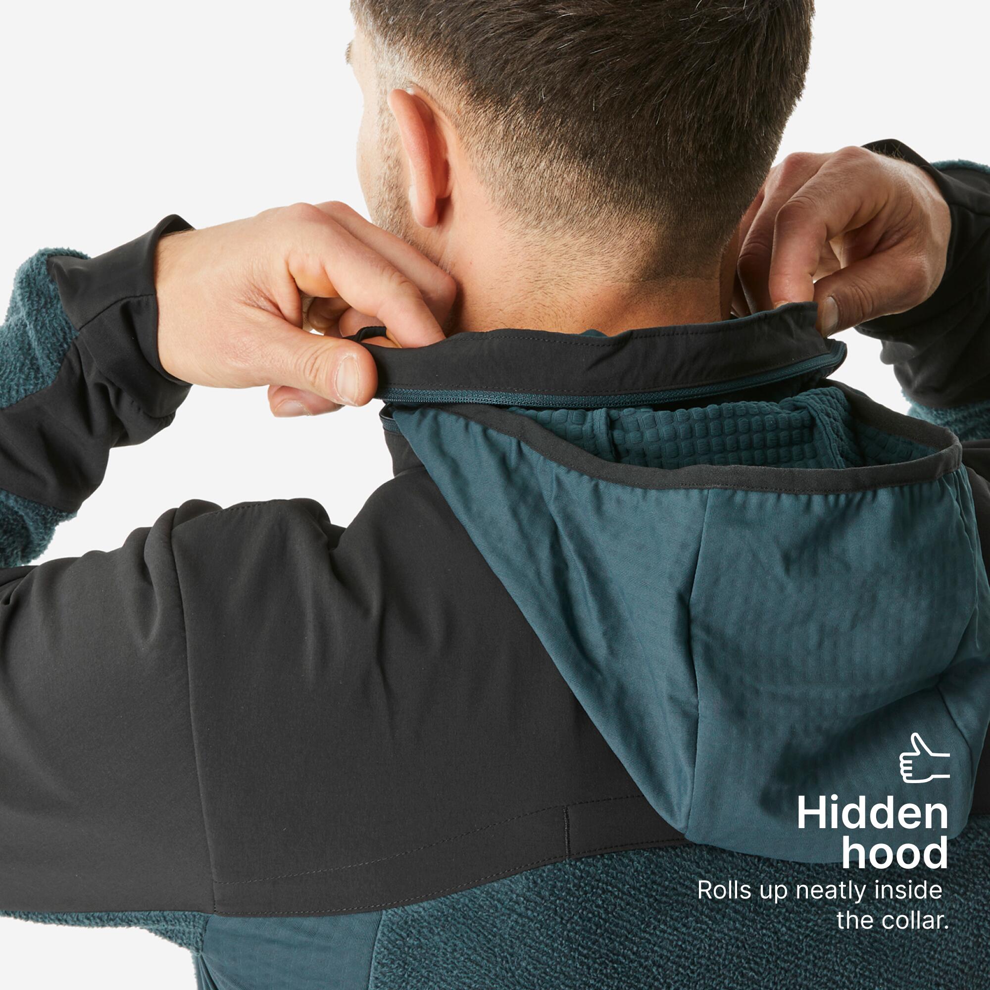 Men's hiking warm fleece jacket - SH500 MOUNTAIN