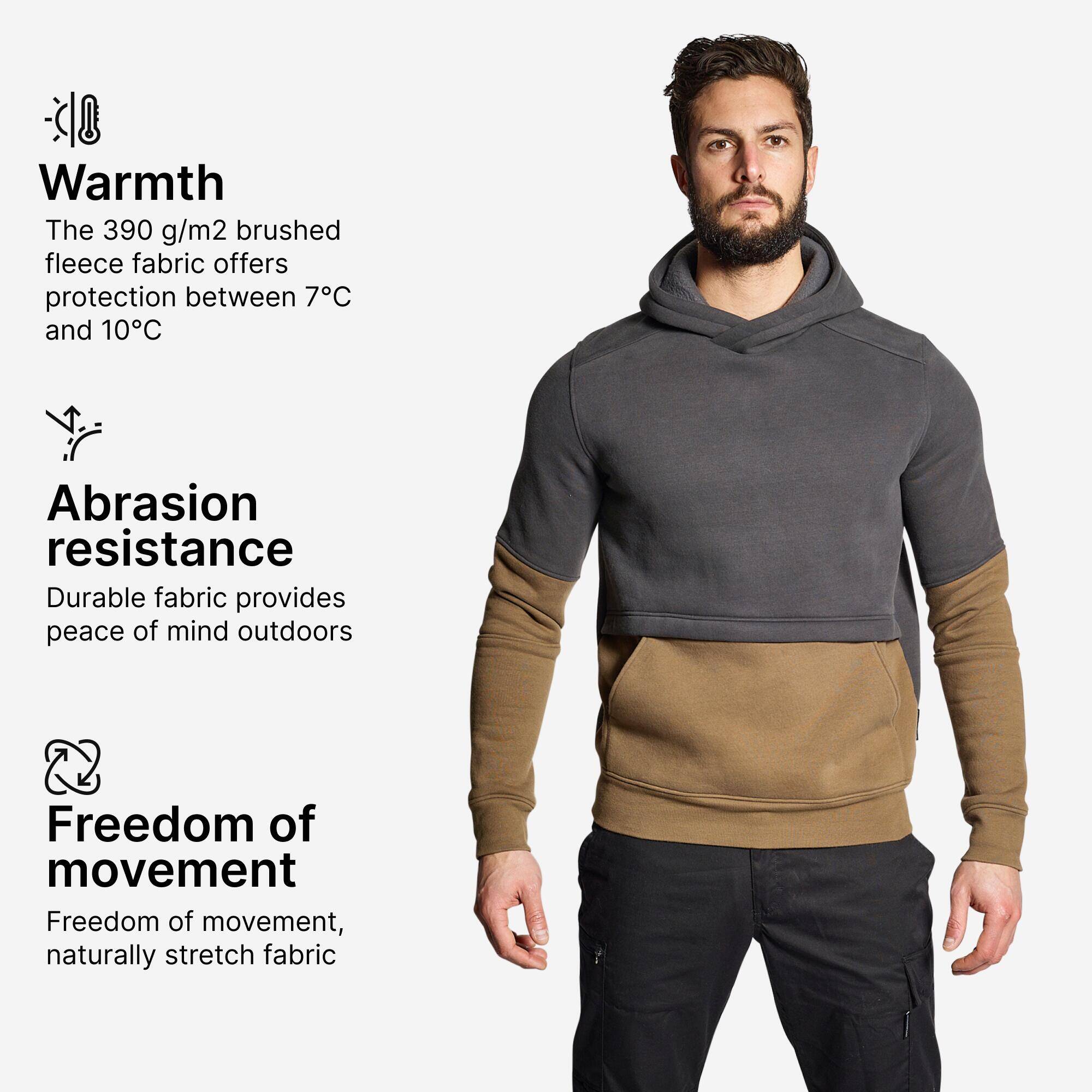 Outdoor Hoodie Sweatshirt - Beige -  3