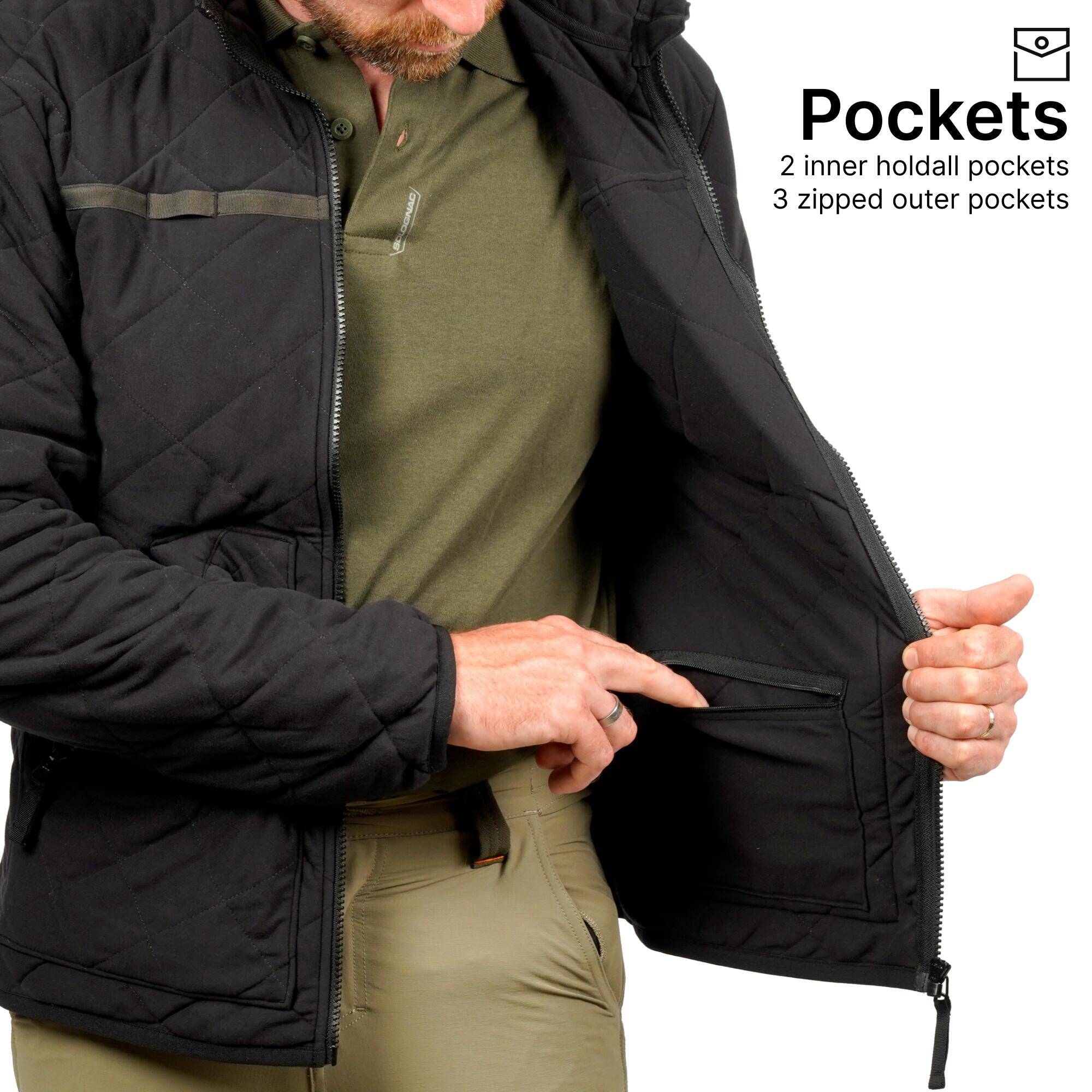 Mens Padded Jacket 500 - Black -  5